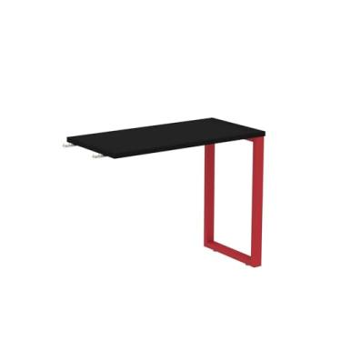 Imagem de Mesa Complemento 900x450mm Mcp90/45p25tub Preto/Vermelho