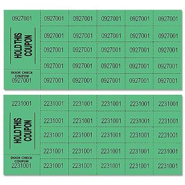 Imagem de Lancaster Bingo Company Auction Tickets - 1000 Sheets - Assorted Colors (Green)