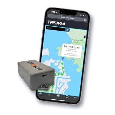 Imagem de Trak-4 Rastreador GPS para veículos, ativos, equipamentos. Bateria de longa duração, impermeável, rastreamento global. Assinatura de baixo custo necessária.
