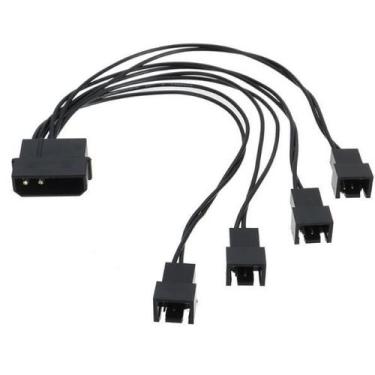 Imagem de Cabo Adaptador Multi Fan Molex P/ 4 Coolers 3 Pinos 12v - OEM