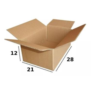 Imagem de Caixa De Papelão 28X21X12 Embalagem Correios 50 Unidades - EMBALLATUS