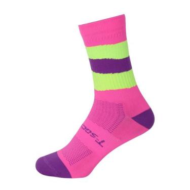 Imagem de Meia Ciclismo Mtb Speed Corrida- Onda - T-Socks, 33 ao 37, Rosa