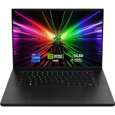 Imagem de Laptop gamer Razer Blade 16: NVIDIA GeForce RTX 4090 - processador Intel Core i9-14900HX 14ª geração - tela OLED QHD+ 240Hz de 16 polegadas - 32 GB de RAM - SSD de 2 TB - Windows 11 - Chroma RGB