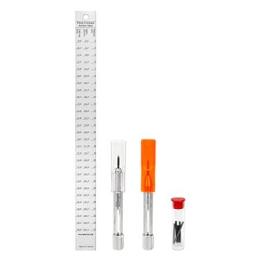 Imagem de Alumicolor Kit de régua de bússola de alumínio de 30,5 cm para geometria, engenharia, desenho e arquitetura, prata