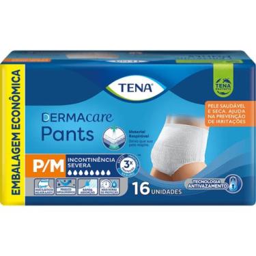 Imagem de Fralda Geriátrica Tena Pants DermaCare - P/M c/ 16 unidades