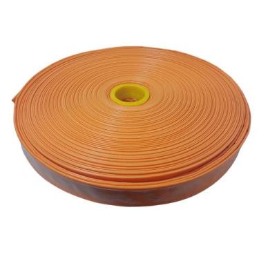 Imagem de Rolo de 1 Metro de Mangueira Flat Laranja Achatada 1.1/2 Polegadas Irr