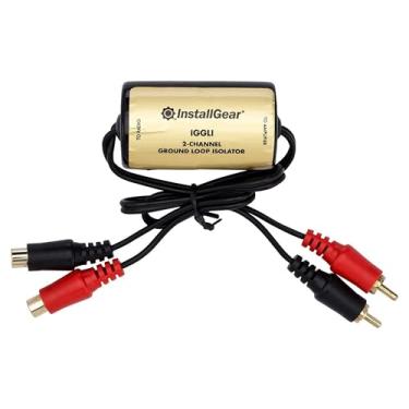 Imagem de InstallGear Isolador de ruído de loop de terra, filtro de ruído do amplificador para áudio automotivo e estéreo doméstico, isolador de loop de feedback, alternador de redutor de ruído estéreo para carro, elimina o ruído de zumbido no áudio