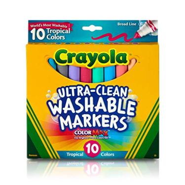 Imagem de Crayola Ultraclean BL Tropical Markers (10 Count)