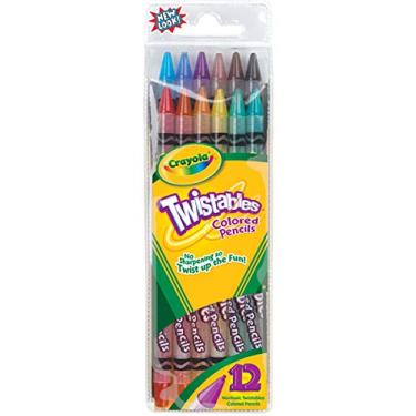 Imagem de Crayola Lápis Twistables 071662574086, cores sortidas, 12 unidades (pacote com 3)