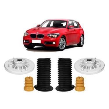 Imagem de Kit Coxim Batente Coifa Dianteiro Bmw 116i 2012 2013 2014 - QualyKits