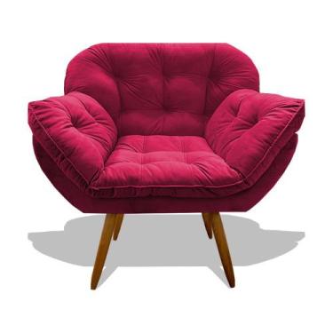 Imagem de Poltrona Miami Cadeira Robusta Pés Palitos Fibra Silicone Sala De Esta