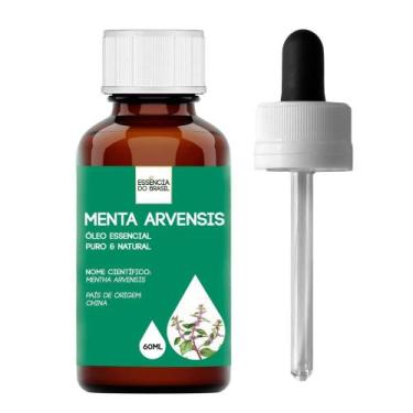 Imagem de Óleo Essencial Menta Arvensis 60ml - Puro E Natural - Essência do Bras