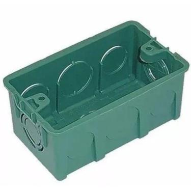 Imagem de Caixa de Luz Ribeiro Embutir Reforçada 4x2 Verde PVC
