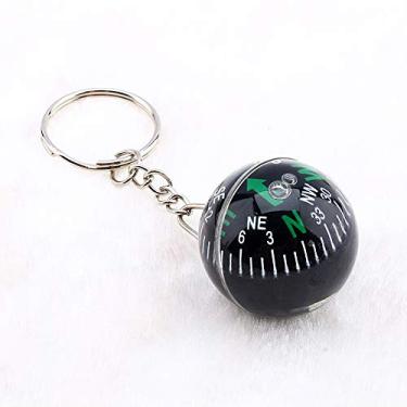 Imagem de Bússola de Chaveiro de Bola, Bússola Cheia de Líquido de Chaveiro de Bola de 28mm, Resposta Rápida e Engenharia, para Caminhadas, Acampamento e Viagens