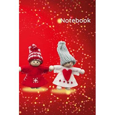 Imagem de Notebook, Christmas Angels design : 6" X 9", 120 pages, dot grid cream paper journal: Carnet de notes, couverture Noël, Anges : dimensions 15,24 X 22,86 cm, pages en pointillés, papier crème