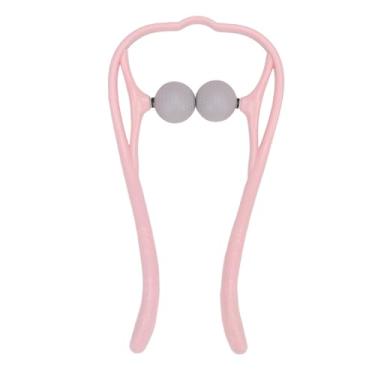 Imagem de Massageador de pescoço com ponto de gatilho duplo Massageador de pescoço Shiatsu Alça ergonômica Tecido profundo Pescoço Massageador de ombro portátil leve compacto em forma de U