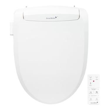 Imagem de SmartBidet SB-100R Assento elétrico Smart Bidet para banheiros alongados com controle remoto, bocal de aço inoxidável com tampa de bocal removível, design fino e forte