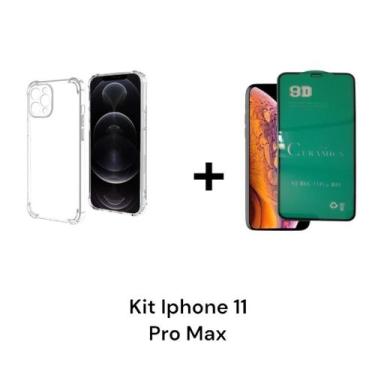 Imagem de Película De Cerâmica 9D Para Iphone 11 PRO MAX + Capa Capinha Anti Imp