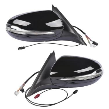 Imagem de AP02 Espelho retrovisor do lado do motorista do carro, lado direito do passageiro compatível com Mercedes Benz Classe C W205 C180 C200 C300 C250 compatível com novo(Right)