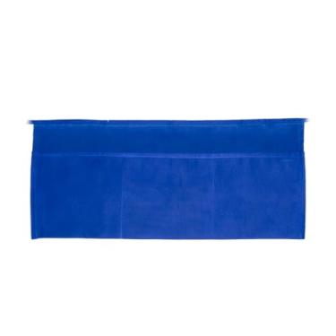 Imagem de Avental de comprimento total profissional aprovado pelo chef com três bolsos frontais | Alça ajustável e resistente à água para chefes de cozinha | 30 cm L x 61 cm P, unissex, azul royal, mistura de