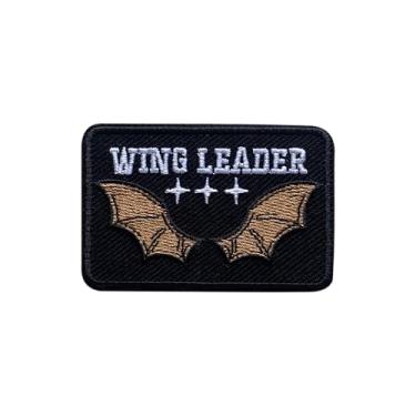 Imagem de LEMEPINZ Patch Wing Leader, tamanho 7,6 cm de ferro na quarta asa, remendos bordados para chapéus, roupas, mochilas, jeans, remendos de costura, adesivos de tecido, adesivos de leitura de fantasia