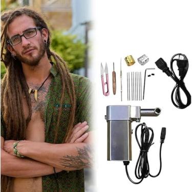 Imagem de Máquina elétrica de dreadlock Maker Dreadlocks, máquina de fazer tranças de crochê de dreadlock portátil, máquina de dreadlock instantânea, extensões de cabelo de dreadlock DIY rápidas