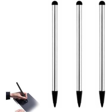 Imagem de Canetas Stylus de três cores, ponta fina universal para telefone/Android/tablet e outras telas sensíveis ao toque, caneta Stylus de alta precisão para dispositivos com tela sensível ao toque,