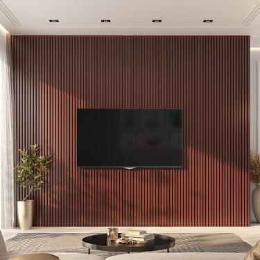 Imagem de Painel Ripado De Pvc 8 Barra De 2,70m X 0,15cm Venda Em (3,24m²) Cedrinho