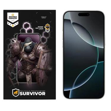 Imagem de Película Para Iphone 16 Pro Max Com Aplicador - Survivor Privacidade - Gshield