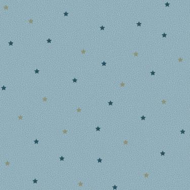 Imagem de Papel De Parede Fofura Baby Estrelas Fundo Azul Ff4046
