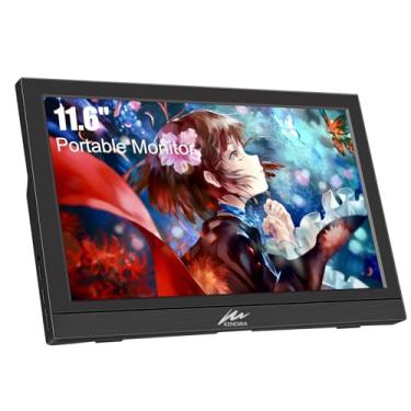 Imagem de Kenowa Monitor Portátil De 11,6 Polegadas, Tela Hd 1366X768P, Pequeno Hdmi Com Dois Usb C/Hdmi, Externo Para Laptop, Pc, Telefone, Mac, Ps4/5, Xbox