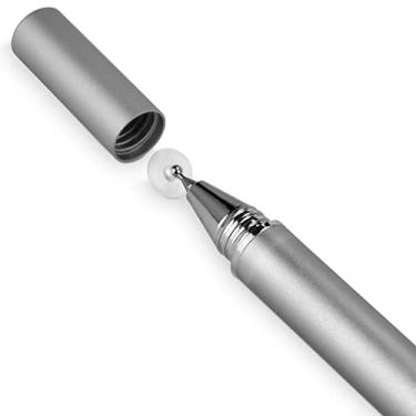 Imagem de BoxWave Caneta Stylus compatível com Samsung Family Hub Geladeira sem alto-falante - Caneta Stylus capacitiva FineTouch, caneta Stylus super precisa - prata metálica