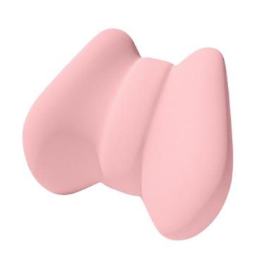 Imagem de ChuYiElegance Almofada de Apoio Lombar com Alça, Espuma de Memória Resistente, Almofada Essencial para Cadeira de Escritório E Casa, Rosa