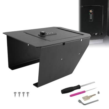 Imagem de Sporacingrts Caixa de bloqueio de console central SAFESecure para Tesla Cybertruck (2023-2024) – Cofre de arma de combinação de 4 dígitos e cofre de armazenamento, organizador interno antirroubo