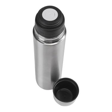 Imagem de Garrafa Térmica em Aço Inox, 950ml, Dupla Camada, Tampa Fast Click, 32,8cm, Conserva Quente e Gelado