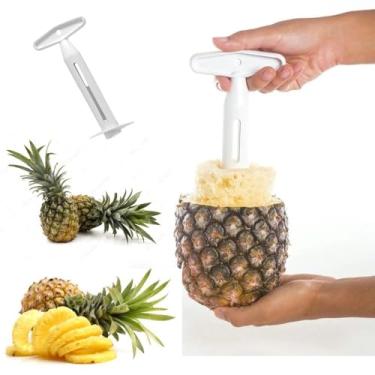 Imagem de DESCASCADOR FATIADOR DE ABACAXI EM ESPIRAL PLÁSTICO PRÁTICO