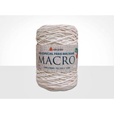 Imagem de Fio Especial p/ Macramê Macro - TEXTIL SÃO JOÃO, CRÚ AM00