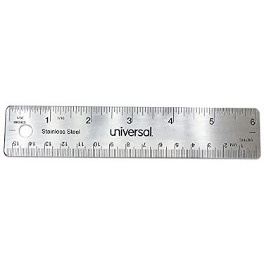 Imagem de Universal Unv59026 Aço Inoxidável Padrão/Métrico 6 Pol. Governante