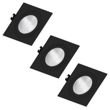 Imagem de 3 Spot Embutido Quadrado Face Plana Par30 E27 Save Energy