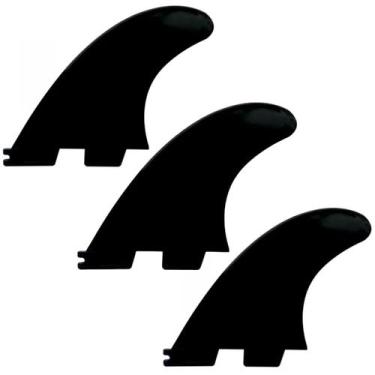 Imagem de Quilhas Triquilha Banana Wax PU Encaixe FCS 2 Medium Preta, Medio/Medi