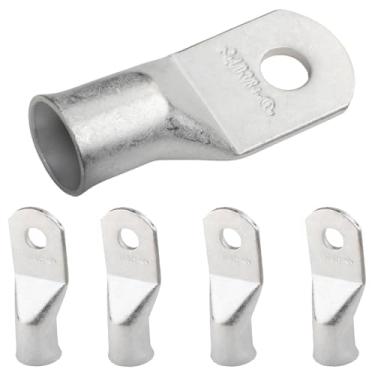 Imagem de Selterm 4/0 AWG (GG) 3/8" (5 peças). Pinos de fio de grau marítimo UL, extremidades do cabo de bateria, ilhós de cobre estanhado, conectores de terminal de anel tubular [B98]