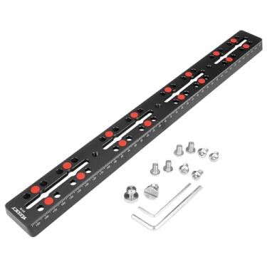 Imagem de YUEOCT Placa de montagem em cauda de andorinha estilo Vixen de 400 mm/15,7 polegadas, com parafuso de câmera M6 de 1/10.2 cm 3/20.3 cm para base de montagem em sela de telescópio, adaptador de tripé