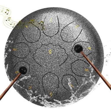 Imagem de Tambor de língua de aço MENGBEI 8 polegadas 11 notas com acessórios