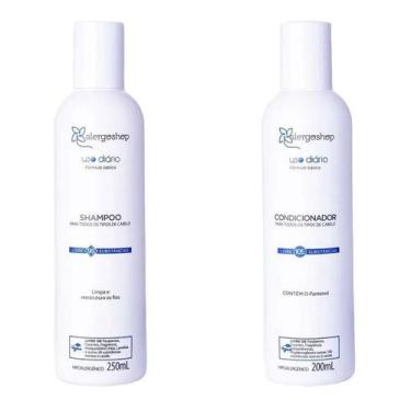 Imagem de KIT Shampoo 250ml + Condicionador Hipoalergênico Uso Diário Alergoshop