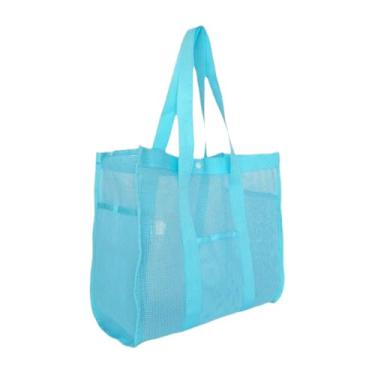 Imagem de de Praia, Sacolas De Praia Femininas, Impermeável À Areia E Água Reutilizável Organizador De Brinquedos Com Grande Armazenamento Para Crianças Natação Férias Acampamento Cruzeiro Viagem