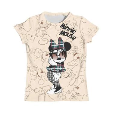 Imagem de Camiseta Infantil Rosa Minnie Mouse - Manga Curta, Gola Redonda - Idea