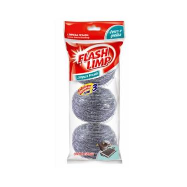 Imagem de Pack Esponjas para Limpeza Pesada 3un - Flashlimp