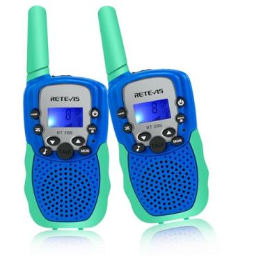 Imagem de Retevis Walkie Talkies Rt388 Para Crianças, Brinquedos Meninos E Meninas De 6 A 12 Anos, Rádio Bidirecional Longo Alcance, 22 Canais Com Lanterna Lcd Retroiluminada, Presentes Meninas, Jogos Família