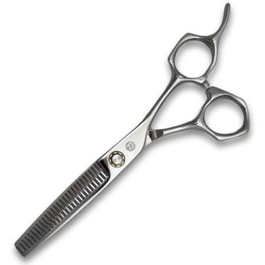 Imagem de Saki Shears Tesoura Profissional Para Corte De Cabelo - 6 Ou 7 Polegadas, Lâmina Convexa, Aço Inoxidável 440C Japonês Cabeleireiros E Barbeiros Musashi Úmidos Secos (Desbaste Polegadas)