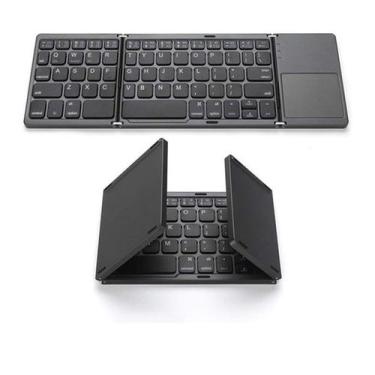 Imagem de Mini Teclado Dobrável Bluetooth Touchpad Avatto Sem Fio Abtn - BDNET